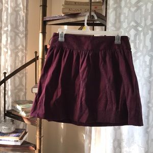 Burgundy skirt